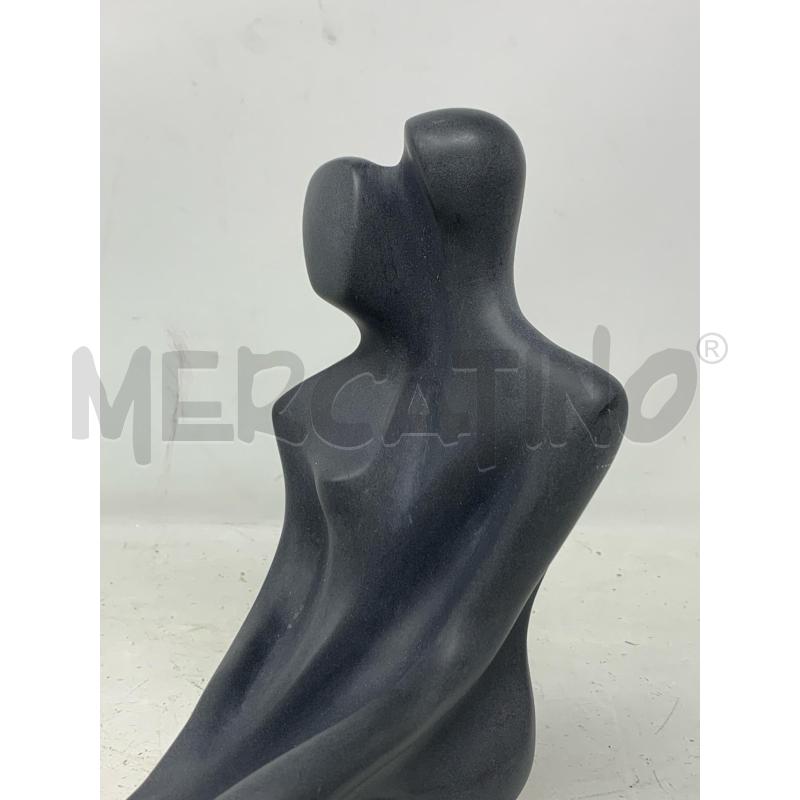 STATUA RSINA COPPIA NERA BASE RETTANGOLARE  | Mercatino dell'Usato Roma re di roma 3