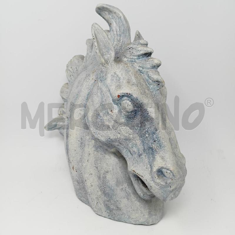 STATUA TESTA CAVALLO CERAMICA SCIABBI | Mercatino dell'Usato Roma re di roma 1