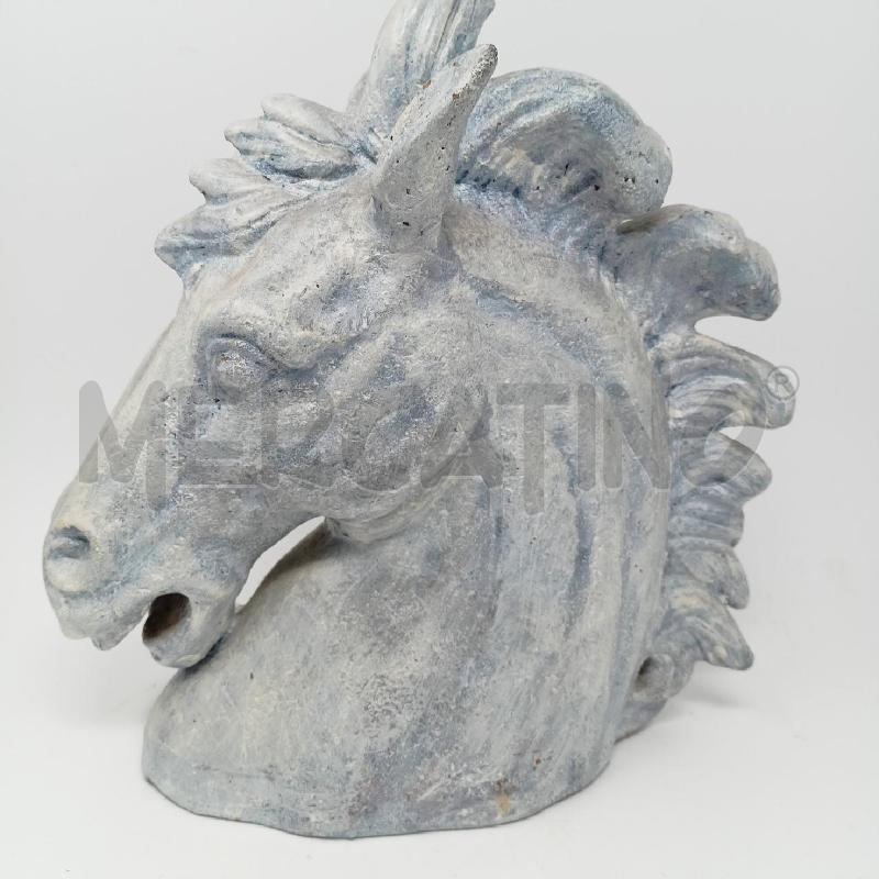 STATUA TESTA CAVALLO CERAMICA SCIABBI | Mercatino dell'Usato Roma re di roma 3