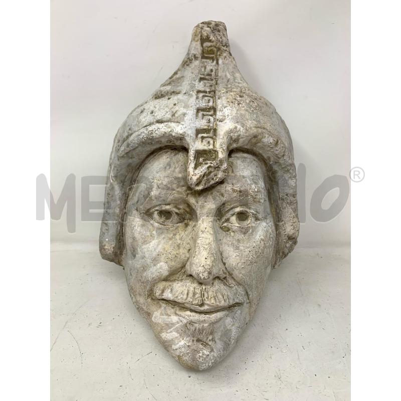 STATUA TESTA GESSO UOMO BAFFI ELMO | Mercatino dell'Usato Roma re di roma 1