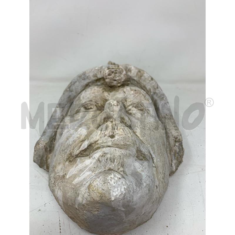 STATUA TESTA GESSO UOMO BAFFI ELMO | Mercatino dell'Usato Roma re di roma 2