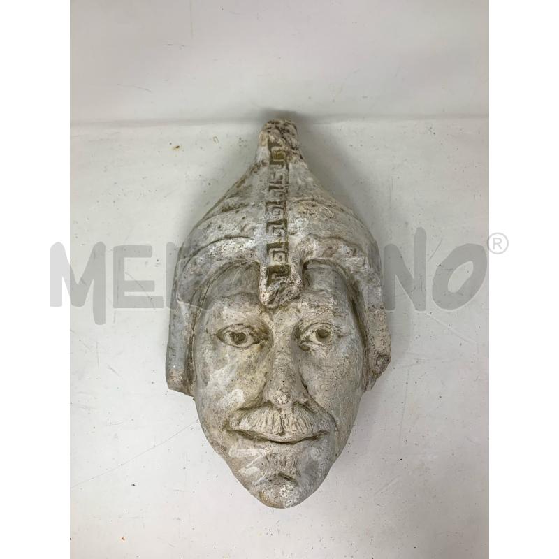 STATUA TESTA GESSO UOMO BAFFI ELMO | Mercatino dell'Usato Roma re di roma 3