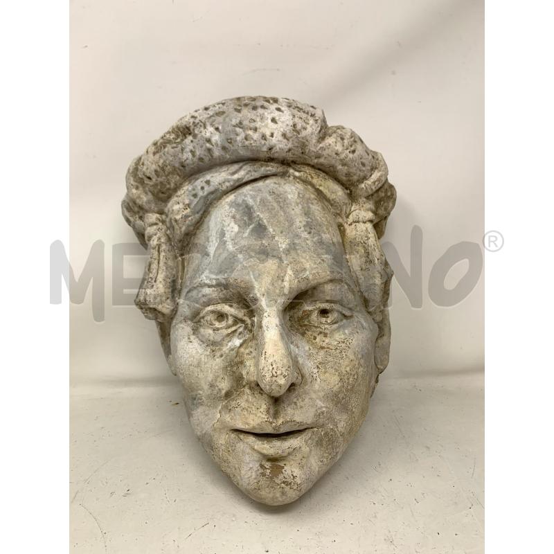STATUA TESTO GESSO DONNA CAPPELLO  | Mercatino dell'Usato Roma re di roma 1