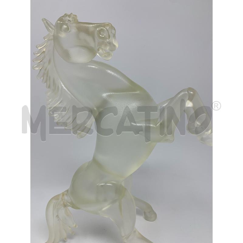 STATUA VETRO CAVALLO LAMURRINA OPACO DIF | Mercatino dell'Usato Roma re di roma 2