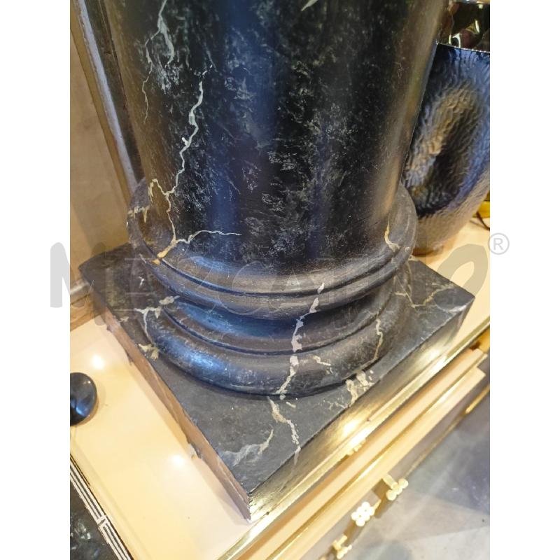 STATUA +COLONNA GESSO VENERE EFFETTO MARMO NERO | Mercatino dell'Usato Roma re di roma 5