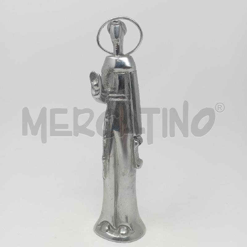 STATUETTA ALLUMINIO SAN FRANCESCO EPOCA  | Mercatino dell'Usato Roma re di roma 1