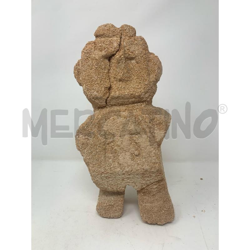 STATUETTA ARENARIA OMINO STILIZZATO ATTR. ZU SORINO FAVIGNANA  | Mercatino dell'Usato Roma re di roma 1