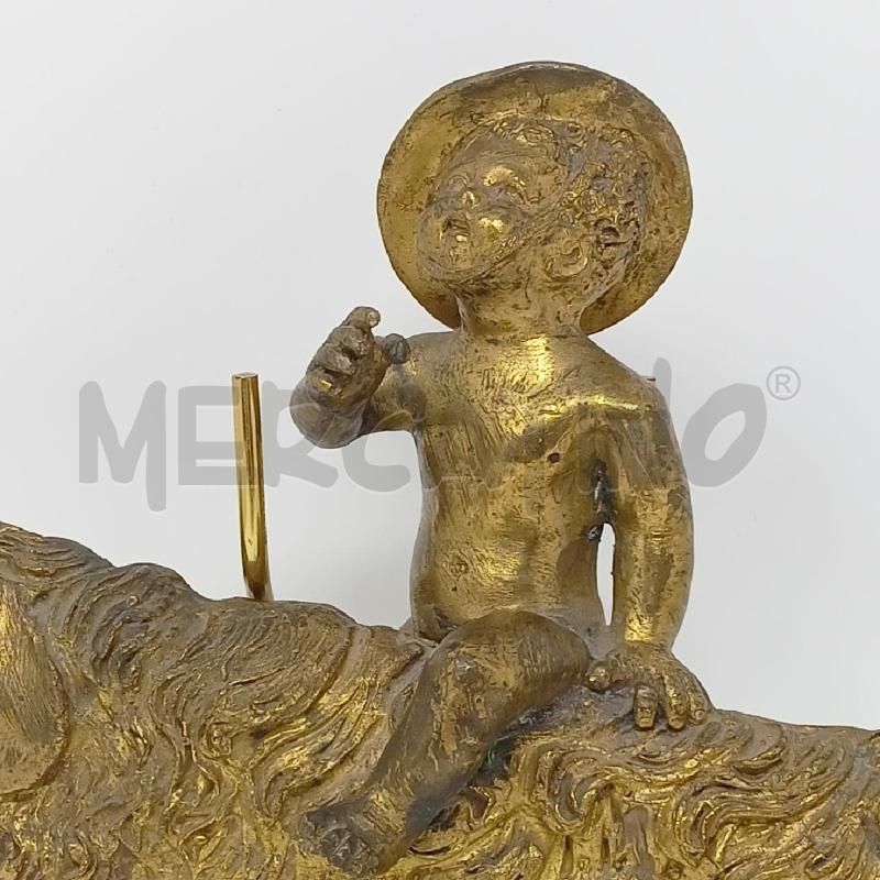 STATUETTA BRONZO DORAT PUTTO CAPPELLO  | Mercatino dell'Usato Roma re di roma 2