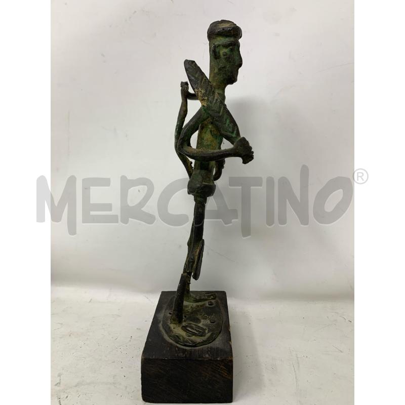 STATUETTA BRONZO GUERRIERO NURAGICO FRANCO D ASPRO | Mercatino dell'Usato Roma re di roma 4