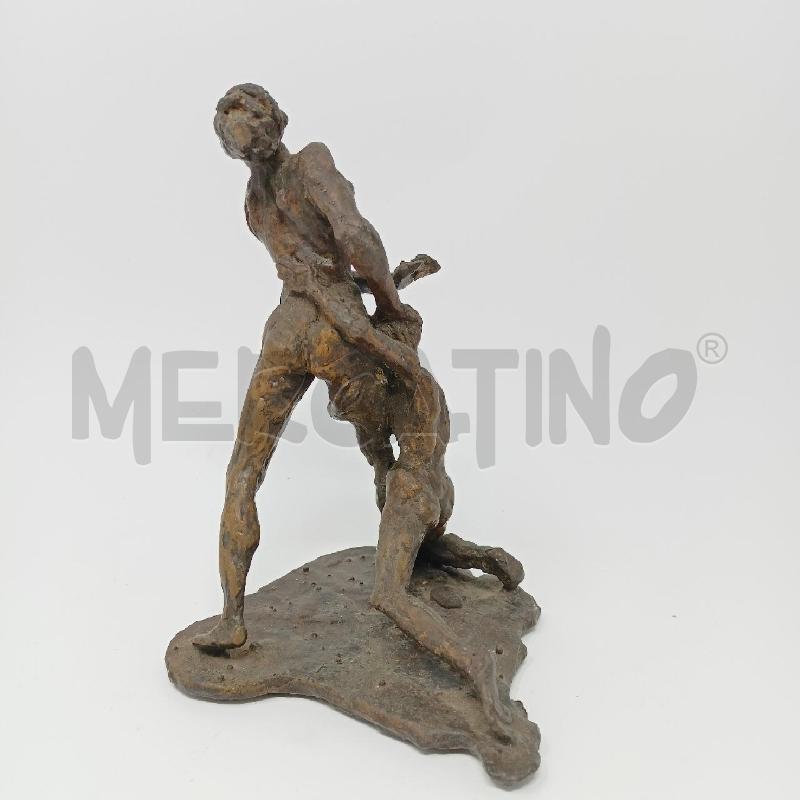 STATUETTA BRONZO PERSONE  DISPERATE M. TOMMASI | Mercatino dell'Usato Roma re di roma 2