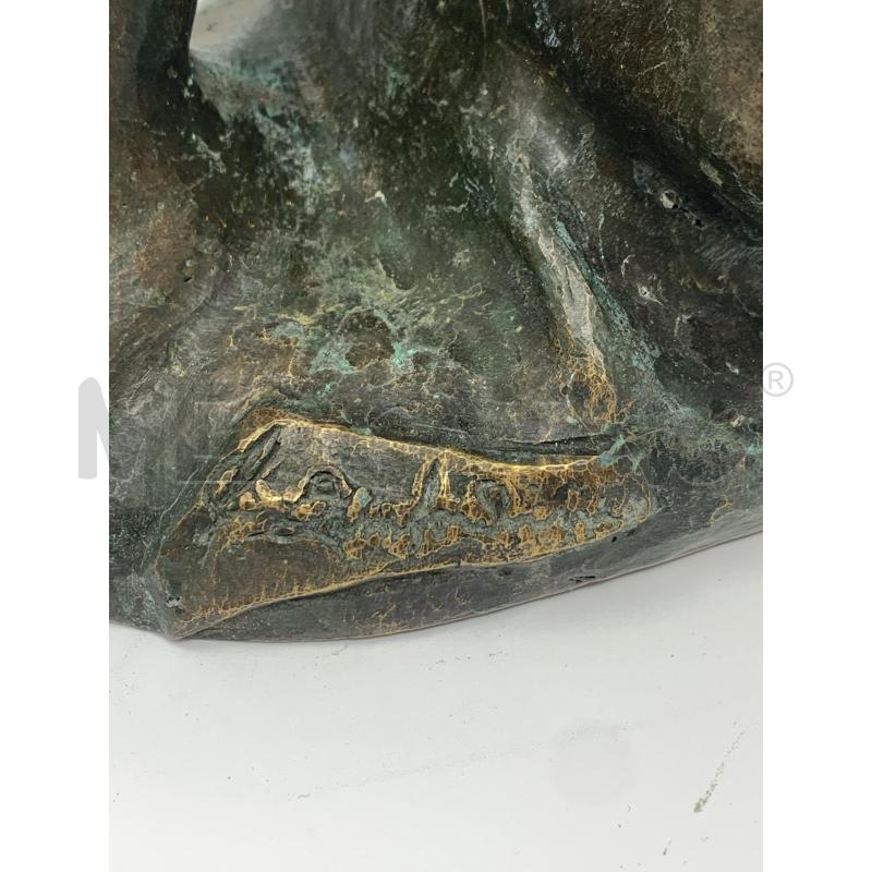 STATUETTA BRONZO UOMO ACCOVACCIATO | Mercatino dell'Usato Roma re di roma 5