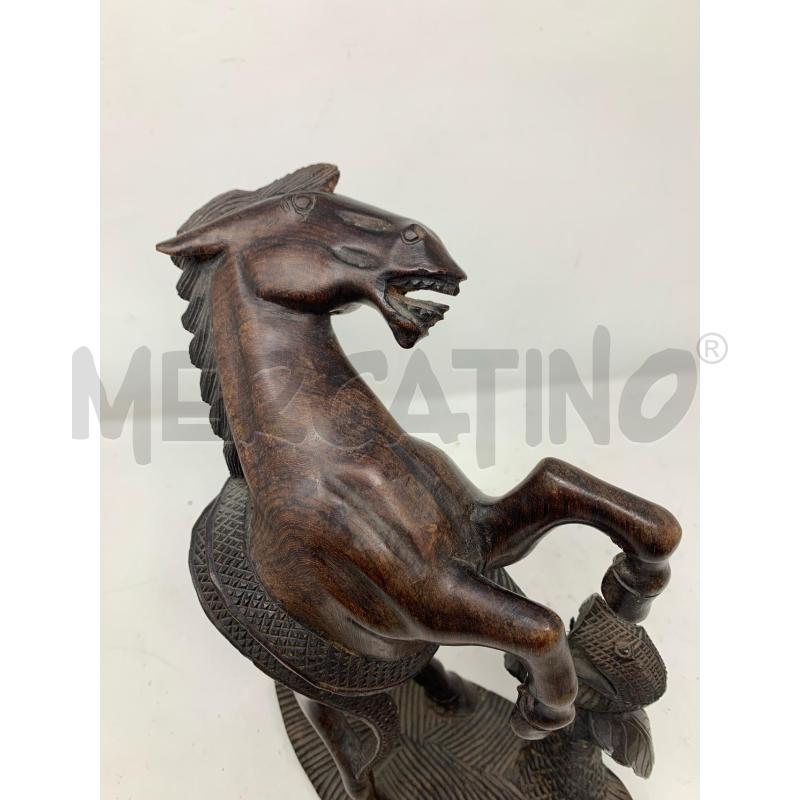 STATUETTA CAVALLO COMBATTE CON SERPE | Mercatino dell'Usato Roma re di roma 4