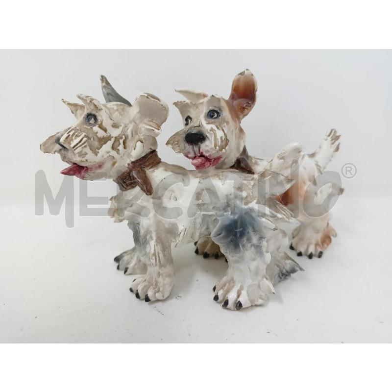 STATUETTA CERAMICA 2 CAGNOLINI | Mercatino dell'Usato Roma re di roma 1