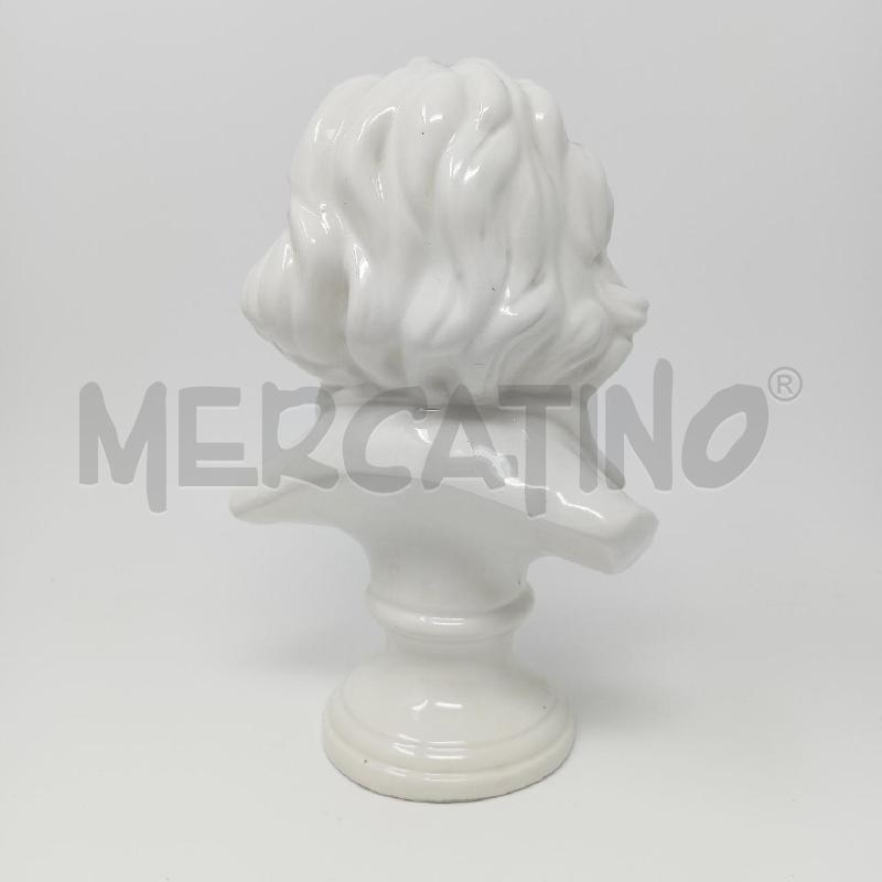 STATUETTA CERAMICA BUSTO MUSICISTA BIANCO | Mercatino dell'Usato Roma re di roma 3