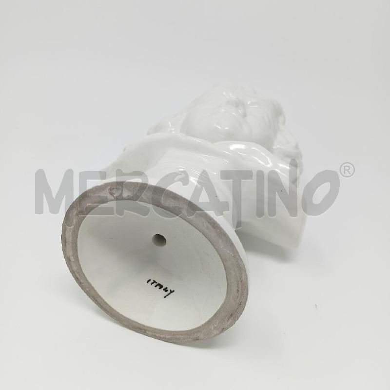 STATUETTA CERAMICA BUSTO MUSICISTA BIANCO | Mercatino dell'Usato Roma re di roma 4