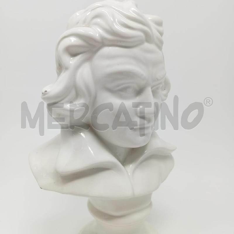 STATUETTA CERAMICA BUSTO MUSICISTA BIANCO | Mercatino dell'Usato Roma re di roma 5