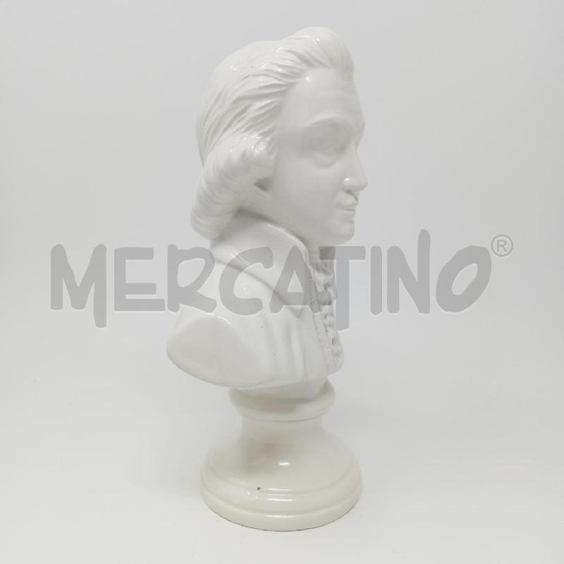 STATUETTA CERAMICA BUSTO MUSICISTA BIANCO | Mercatino dell'Usato Roma re di roma 3