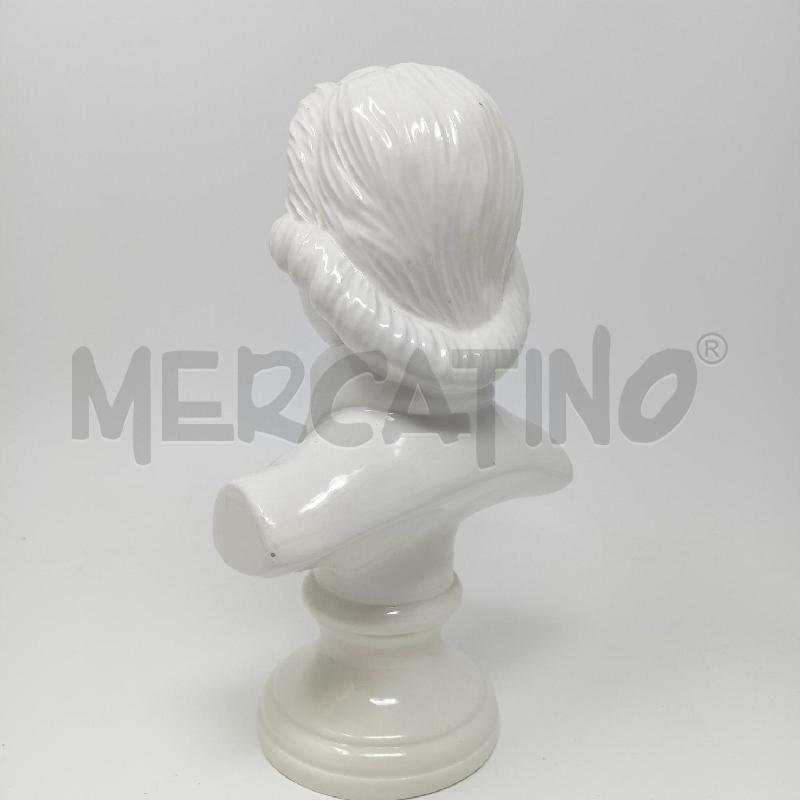 STATUETTA CERAMICA BUSTO MUSICISTA BIANCO | Mercatino dell'Usato Roma re di roma 5