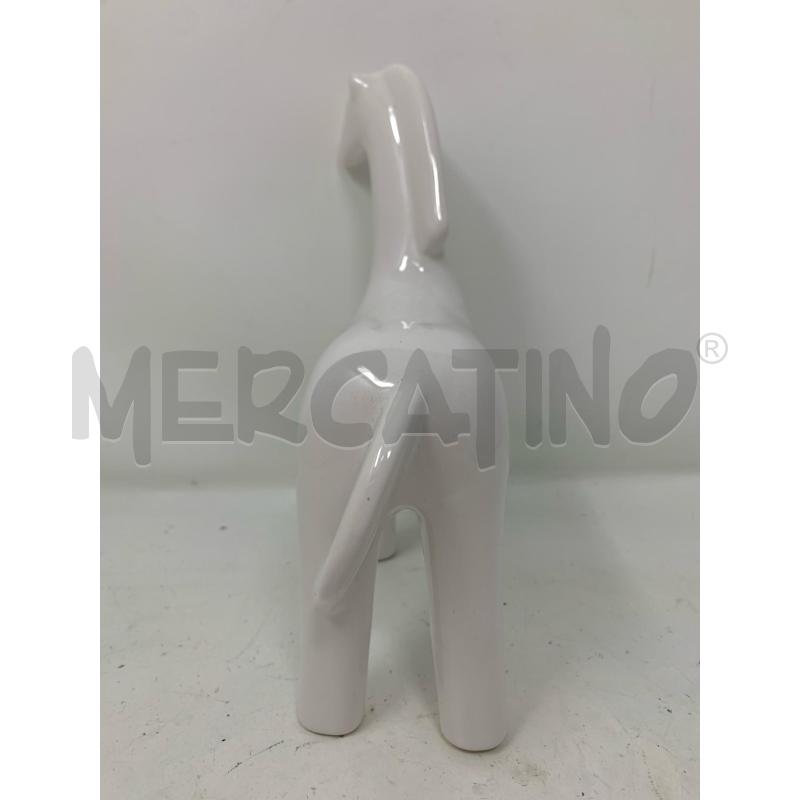 STATUETTA CERAMICA CAVALLO BIANCA  | Mercatino dell'Usato Roma re di roma 4