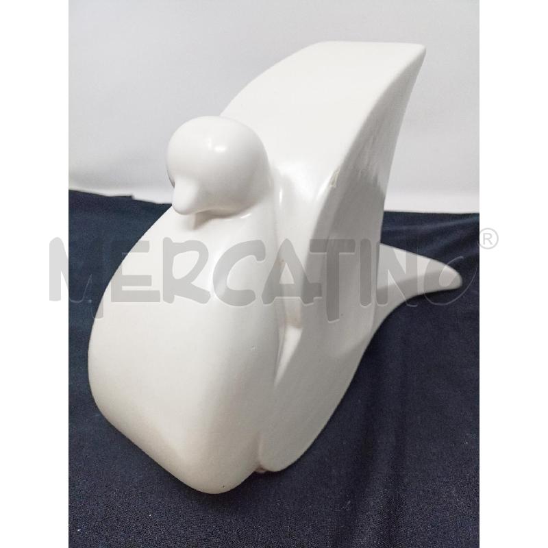 STATUETTA CERAMICA COLOMBA STUDIOLINEA '70 | Mercatino dell'Usato Roma re di roma 3