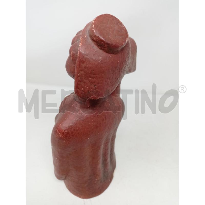 STATUETTA COPPIA DUE DONNE ROSSA GESSO  | Mercatino dell'Usato Roma re di roma 3