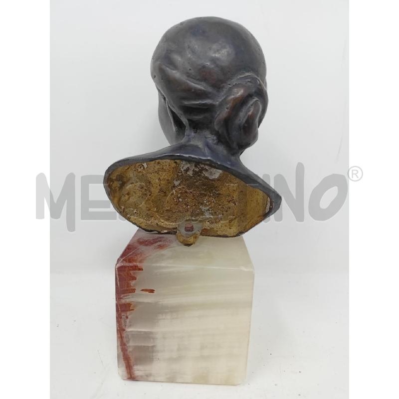 STATUETTA DE MARTINO TESTA RAGAZZA BASE ONICE | Mercatino dell'Usato Roma re di roma 2