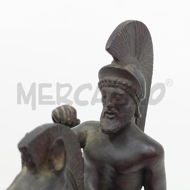 STATUETTA IN BRONZO GUARRIERO A CAVALLO STILE CLASSICO  | Mercatino dell'Usato Roma re di roma 4
