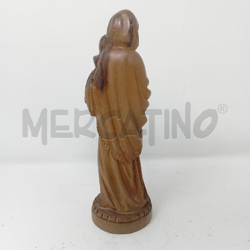 STATUETTA LEGNO MADONNA BAMBINO  | Mercatino dell'Usato Roma re di roma 3