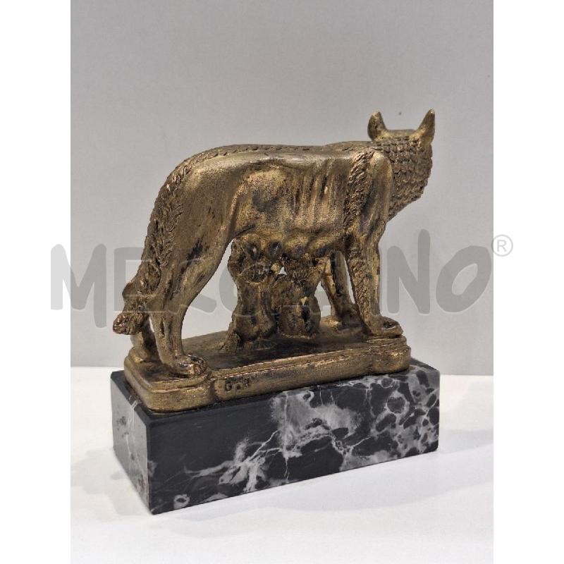 STATUETTA LUPA CAPITOLINA CONI BASE MARMO  | Mercatino dell'Usato Roma re di roma 2
