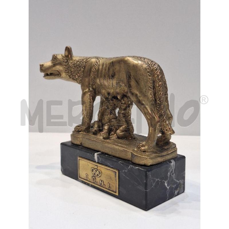 STATUETTA LUPA CAPITOLINA CONI BASE MARMO  | Mercatino dell'Usato Roma re di roma 4
