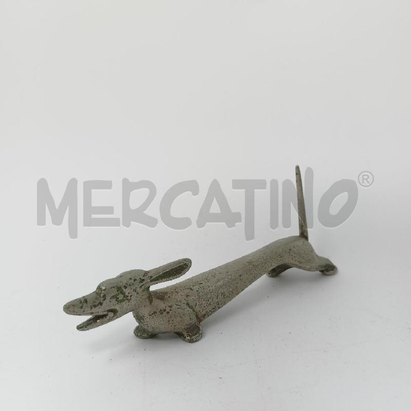 STATUETTA METALLO BASSOTTO EPOCA  | Mercatino dell'Usato Roma re di roma 1
