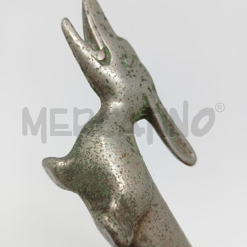 STATUETTA METALLO BASSOTTO EPOCA  | Mercatino dell'Usato Roma re di roma 5