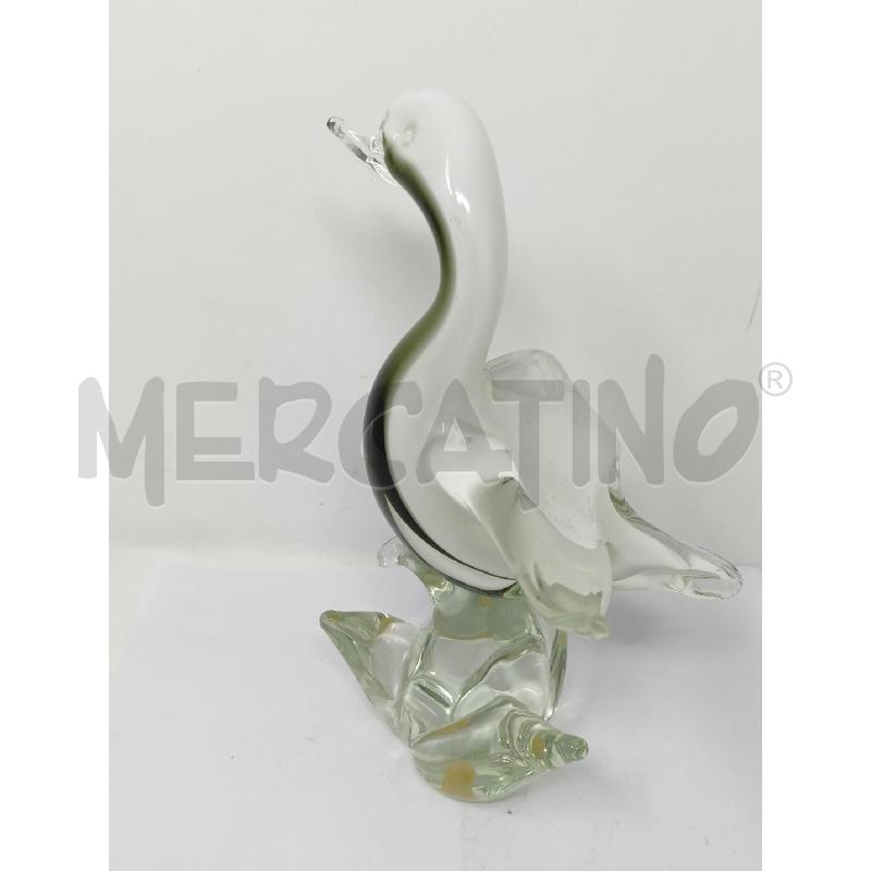 STATUETTA MURANO CIGNO BIANCO GRIGIO  | Mercatino dell'Usato Roma re di roma 4