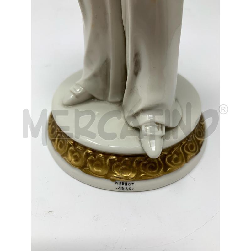 STATUETTA PORCELLANA C.VILLARI PIERROT | Mercatino dell'Usato Roma re di roma 3