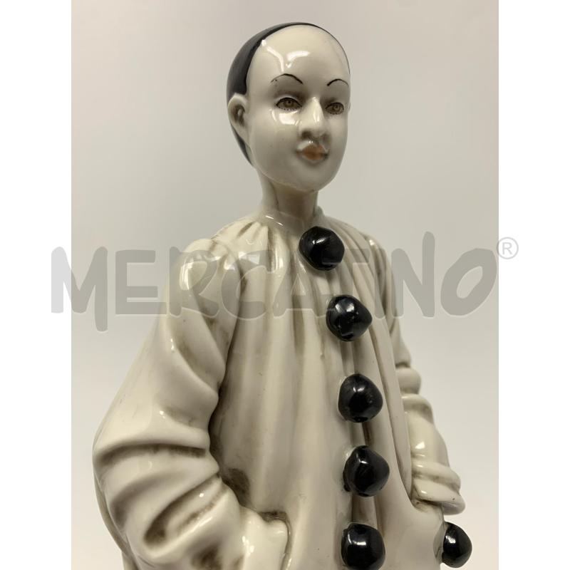 STATUETTA PORCELLANA C.VILLARI PIERROT | Mercatino dell'Usato Roma re di roma 4