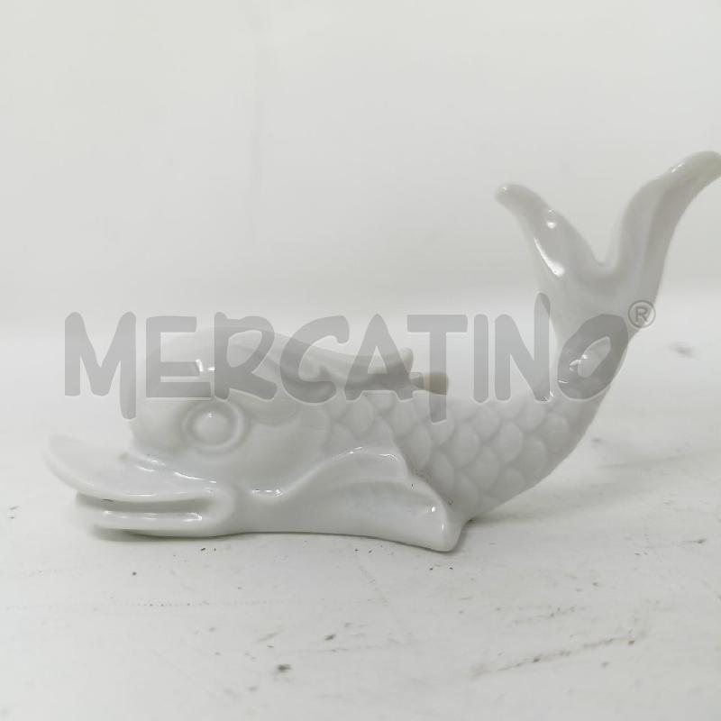 STATUETTA PORCELLANA DELFINO BIANCO GINORI  | Mercatino dell'Usato Roma re di roma 1