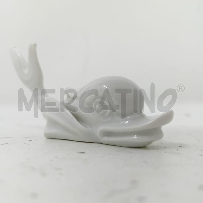 STATUETTA PORCELLANA DELFINO BIANCO GINORI  | Mercatino dell'Usato Roma re di roma 2