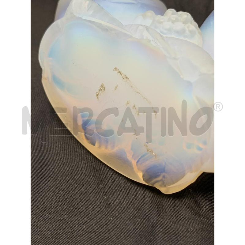 STATUETTA SABINO CRISTALLO OPALESCENTE 2 PASSEROTTI  | Mercatino dell'Usato Roma re di roma 3