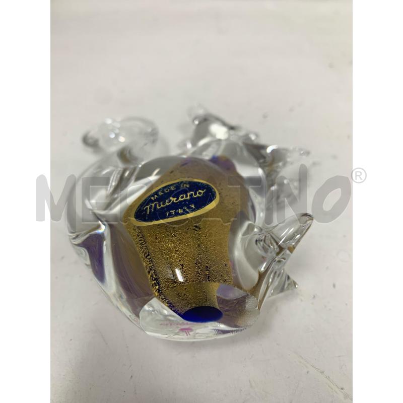 STATUETTA SCOIATTOLO VETRO MARQUITA MURANO INSERT ORO | Mercatino dell'Usato Roma re di roma 4