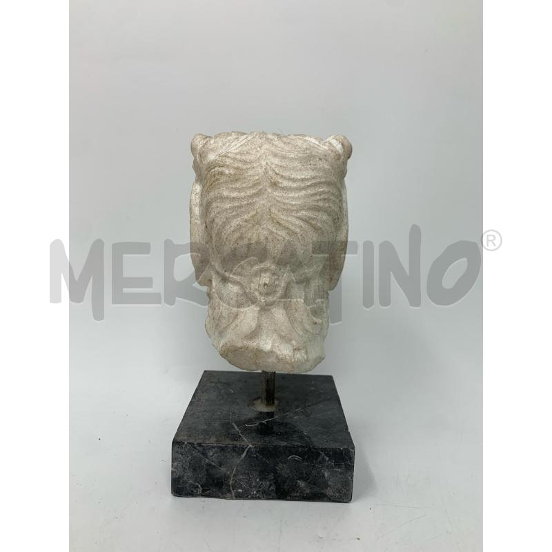 STATUETTA TESTA MARMO FAUNO BASE MARMO GRIGIO | Mercatino dell'Usato Roma re di roma 3