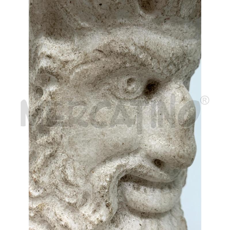 STATUETTA TESTA MARMO FAUNO BASE MARMO GRIGIO | Mercatino dell'Usato Roma re di roma 5