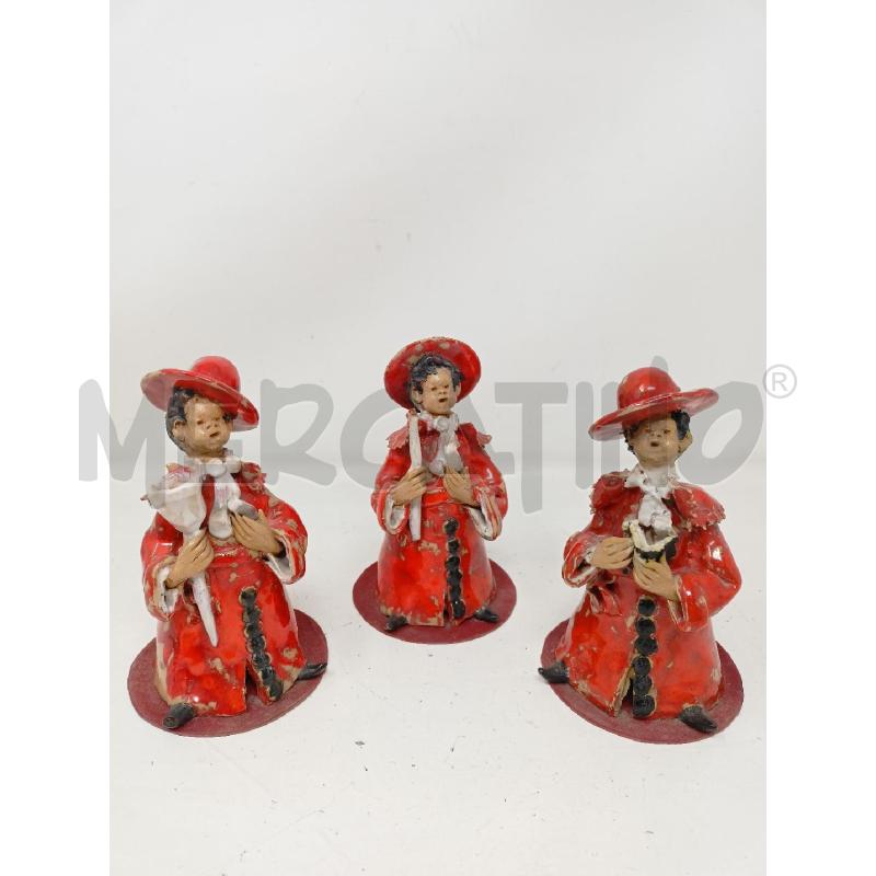 STATUETTE TRIS CARDINALI ROSSI  | Mercatino dell'Usato Roma re di roma 1