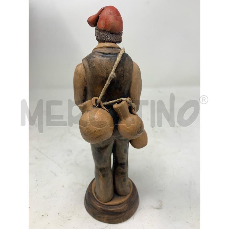 STATUINA TERRACPTTA PRESEPE ARTIGIANALE CAPPELLO ROSSO | Mercatino dell'Usato Roma re di roma 4