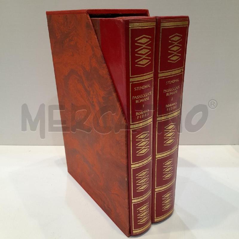 STENDHAL PASSEGGIATE ROMANE 2 VOLUMI BIBLIOTECA FIDES | Mercatino dell'Usato Roma re di roma 1