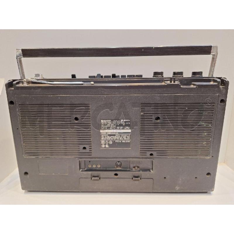 STEREO RADIOCASSETTA PORTATILE BOOMBOX SHARP GF-6060 FUNZIONANTE MA DA RIVEDERE MANOPOLA VOLUME | Mercatino dell'Usato Roma re di roma 3
