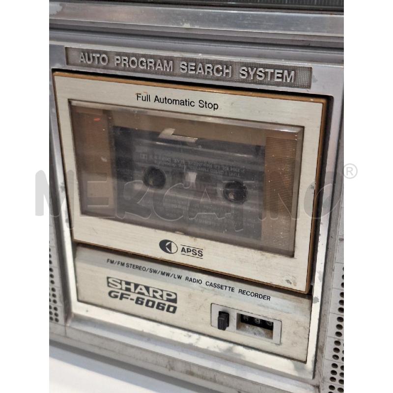 STEREO RADIOCASSETTA PORTATILE BOOMBOX SHARP GF-6060 FUNZIONANTE MA DA RIVEDERE MANOPOLA VOLUME | Mercatino dell'Usato Roma re di roma 4