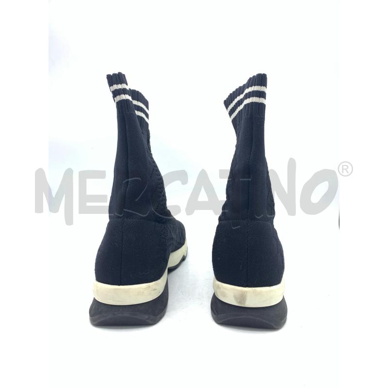 STIVALETTI DONNA FENDI BABBUCCIE  NERI RIGHE BIANC ELASTIC | Mercatino dell'Usato Roma re di roma 3