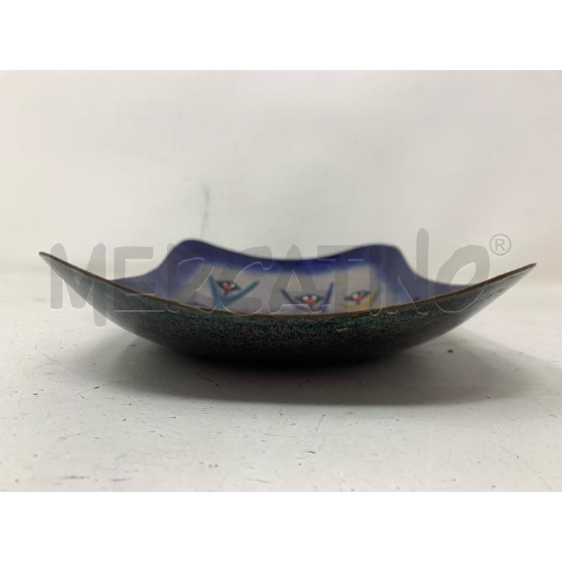 SVUOTA TASCHE METALL SMALTATO '60 FIGURE ETNICHE  | Mercatino dell'Usato Roma re di roma 2