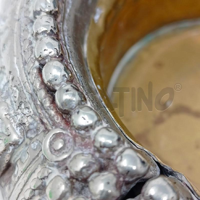 SVUOTA TASCHE SILVER OTTONE B PALLINI RIGHE OBLIQUE | Mercatino dell'Usato Roma re di roma 5