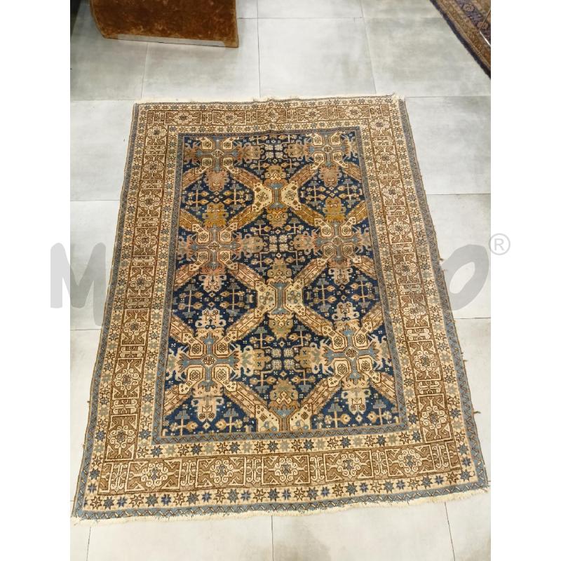 TAPPETO 188X140 PERSIANO GRIGLIA FONDO BLU | Mercatino dell'Usato Roma re di roma 1